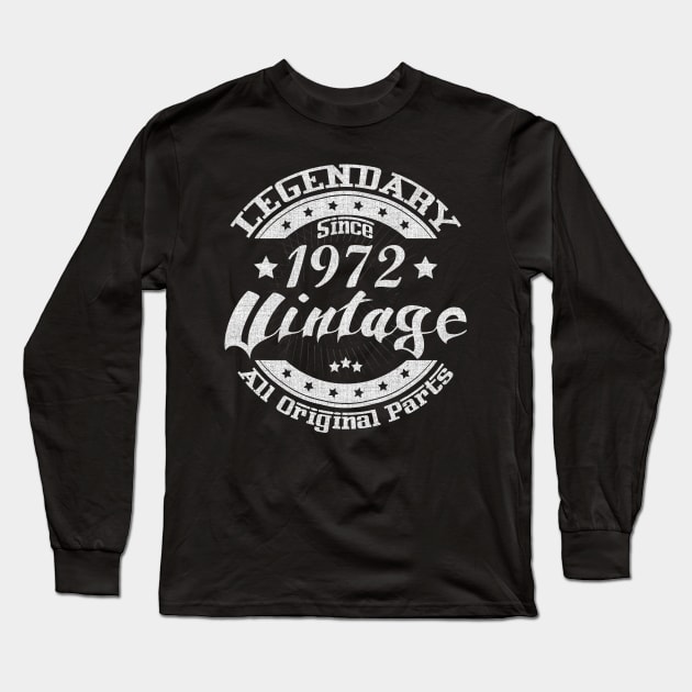 Legendary Since 1972. Vintage All Original Parts Long Sleeve T-Shirt by FromHamburg